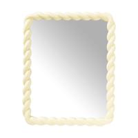 Spiegel twist - geel - 53x43 cm