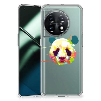 OnePlus 11 Telefoonhoesje met Naam Panda Color OnePlus 11 Telefoonhoesje met Naam Panda Color