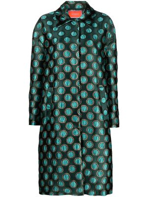 La DoubleJ manteau ample à pois - Vert
