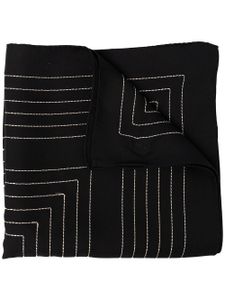 TOTEME écharpe à logo brodé - Noir