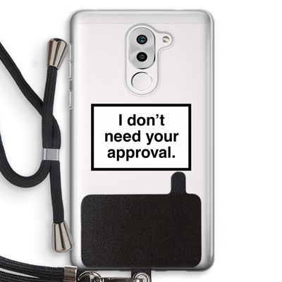 Don't need approval: Honor 6X Transparant Hoesje met koord
