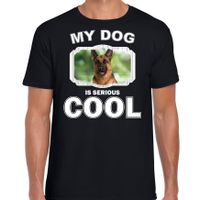 Duitse herdershonden t-shirt my dog is serious cool zwart voor heren