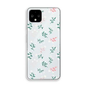 Small white flowers: Pixel 4 Transparant Hoesje