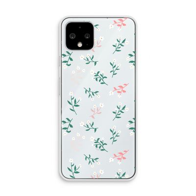 Small white flowers: Pixel 4 Transparant Hoesje