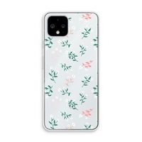 Small white flowers: Pixel 4 Transparant Hoesje