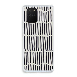 Moroccan stripes: Samsung Galaxy S10 Lite Transparant Hoesje