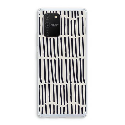 Moroccan stripes: Samsung Galaxy S10 Lite Transparant Hoesje