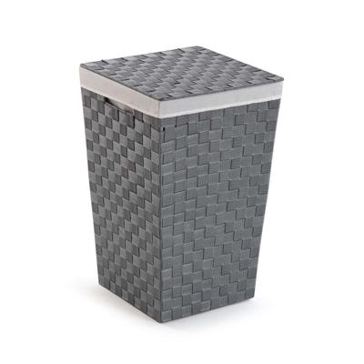 Wasmand Versa Grijs Polyester Metaal Polypropyleen 33 x 52 x 33 cm