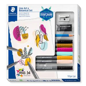 Brushletteringset Staedtler Design Journey art & botanical 10-delige set