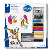 Staedtler Line Art x Botanical Set, set van 10 stuks - thumbnail