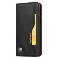Knead huidtextuur horizontale Flip lederen case voor Galaxy A8 2018 met foto frame & houder & kaartsleuven & portemonnee (zwart)