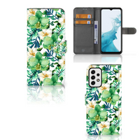 Samsung Galaxy A23 Hoesje Orchidee Groen - thumbnail