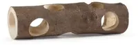 Beeztees knaagdierspeelgoed holle boomstam dennenhout 30x5cm bruin