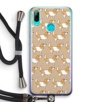 Doggy: Huawei P Smart (2019) Transparant Hoesje met koord