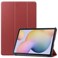 3-Vouw sleepcover hoes - Samsung Galaxy Tab S7 / Tab S8 - Bordeaux Rood - thumbnail