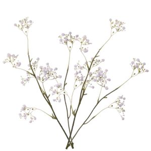 4x stuks kunstbloemen Gipskruid/Gypsophila takken wit 66 cm