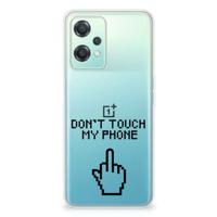 OnePlus Nord CE 2 Lite Silicone-hoesje Finger Don&apos;t Touch My Phone