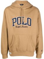 Polo Ralph Lauren hoodie à logo brodé - Marron - thumbnail