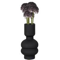 Allium/Sierui Globemaster kunstbloem - 5x - losse steel - paars - 44 cm - Natuurlijke uitstraling