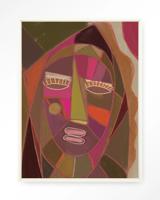 Urban Cotton Wandkleed 'Quamatcha' 110 x 145cm in Floating Frame - off white