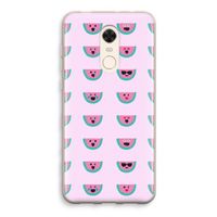 Smiley watermeloenprint: Xiaomi Redmi 5 Transparant Hoesje