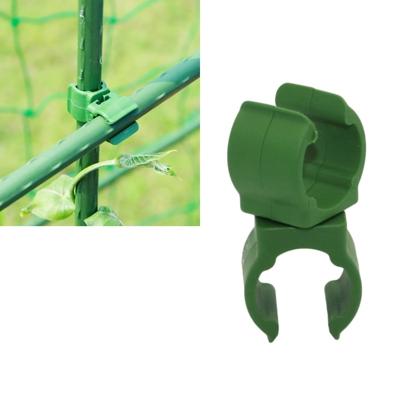 Roterende gesp tuinieren kunststof beugel ondersteuning universele buisklem kunststof gesp grootte: 8 mm diameter pijler (groen)