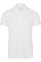 TRIGEMA Slim Fit Polo shirt wit, Effen - thumbnail
