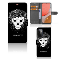 Telefoonhoesje met Naam Samsung Galaxy A72 Skull Hair