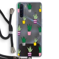 Sanseveria: Oppo A91 Transparant Hoesje met koord