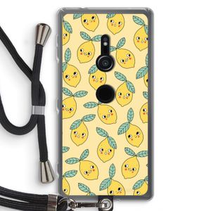 Citroenen: Sony Xperia XZ2 Transparant Hoesje met koord