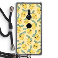 Citroenen: Sony Xperia XZ2 Transparant Hoesje met koord