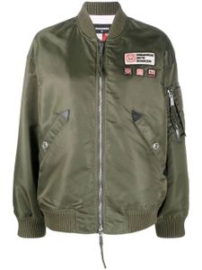DSQUARED2 veste bomber à détail de patch - Vert
