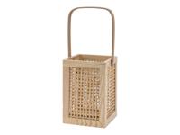LIVARNO home Windlichtset (houten lantaarn/hoekig)