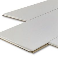 Plafondpanelen MDF Sanimex Zilver Grijs 129 cm x 29 cm x 1,2 cm (Doosinhoud: 1,87 m2)