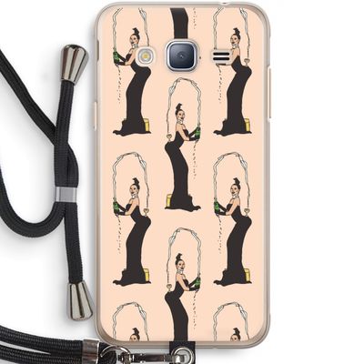Pop Some Kim: Samsung Galaxy J3 (2016) Transparant Hoesje met koord