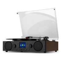 Platenspeler met DAB radio - Audizio Tulsa - Bluetooth 5.0 - DAB+ / FM - thumbnail