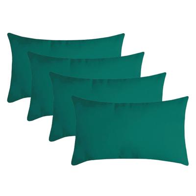 Stof Textile sierkussen Nelson - 4x - emerald groen - 30 x 50 cm - bank kussens - polyester Stof Textile sierkussen Nelson - 4x - emerald groen - 30 x 50 cm - bank kussens - polyester
