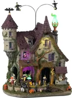Lemax wicked garden coven bewegend huisje Spooky Town 2024
