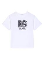 Dolce & Gabbana Kids t-shirt à imprimé DG - Blanc - thumbnail