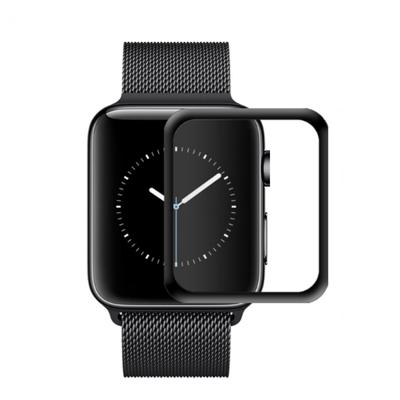 mocolo 0.33mm 9H 3D ronde rand Tempered glas Film voor Apple Watch serie 4 40mm (zwart)