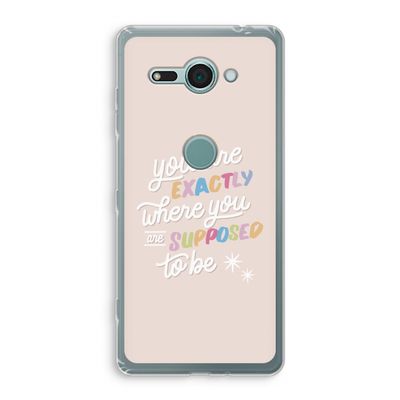 Right Place: Sony Xperia XZ2 Compact Transparant Hoesje