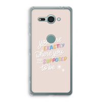 Right Place: Sony Xperia XZ2 Compact Transparant Hoesje