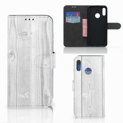 Honor 10 Lite | Book Style Case | White Wood