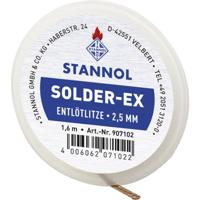 Stannol Solder Ex Desoldeerdraad Lengte 1.6 m Breedte 2.5 mm In vloeimiddel gedrenkt - thumbnail