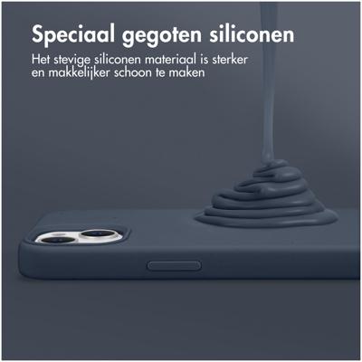 AccezzLiquid Silicone Backcover met MagSafe voor Samsung Galaxy S24 FE Telefoonhoesje Blauw