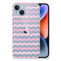 Apple iPhone 14 TPU bumper Waves Roze