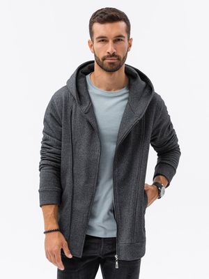 Heren sweatshirt - donkergrijs B1371, maat XXL