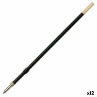 Navulling voor balpen Pilot BP-GP 0,4 mm Zwart (12 Stuks)