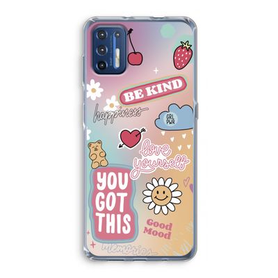 Positivity: Motorola Moto G9 Plus Transparant Hoesje