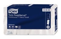 Tork Peakserve Continue handdoek, 1-laags, H5 Universal, wit, pak van 12 stuks - thumbnail